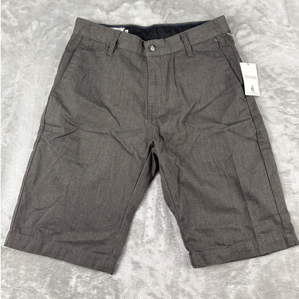 Volcom V.Monty Shorts Mens 28 Charcoal Heather Gray Chino NWT
